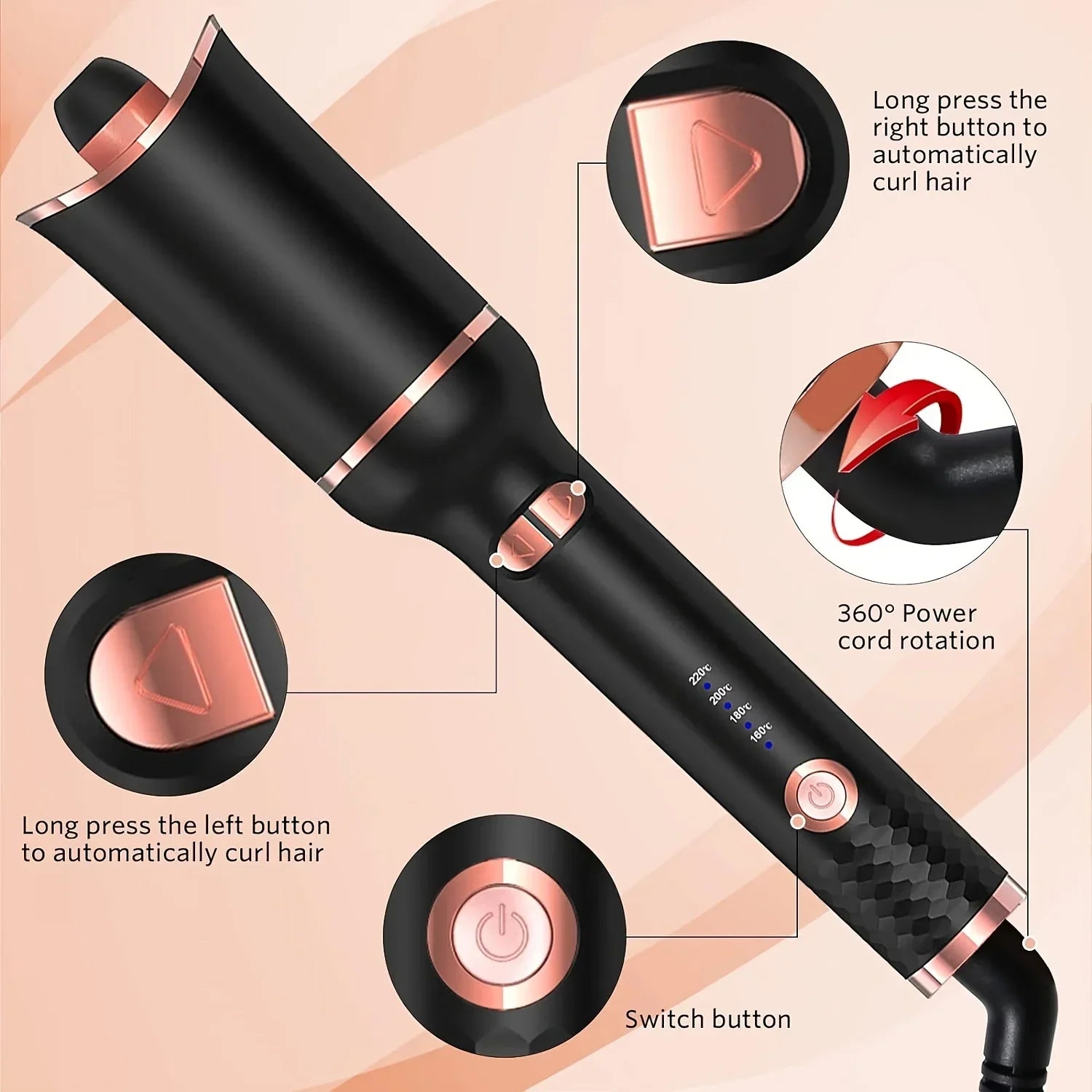TINSOL Professional curling iron