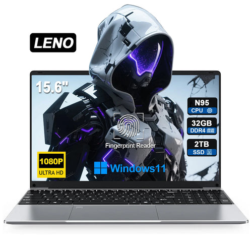 15.6" Portable Laptop Windows11 Office Notebook