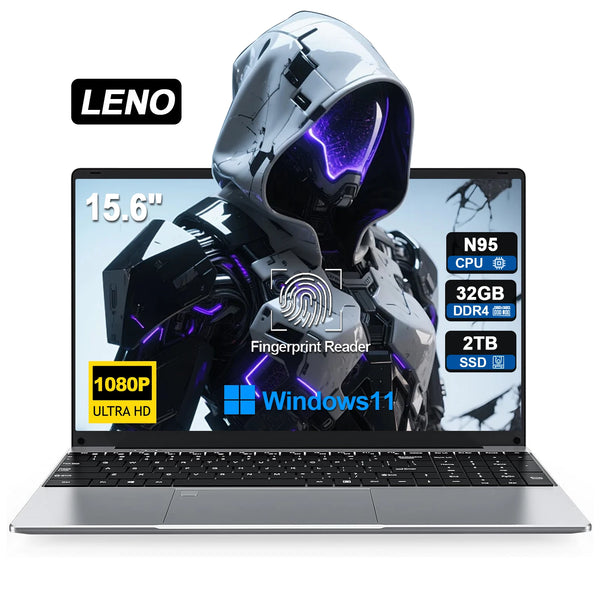15.6" Portable Laptop Windows11 Office Notebook