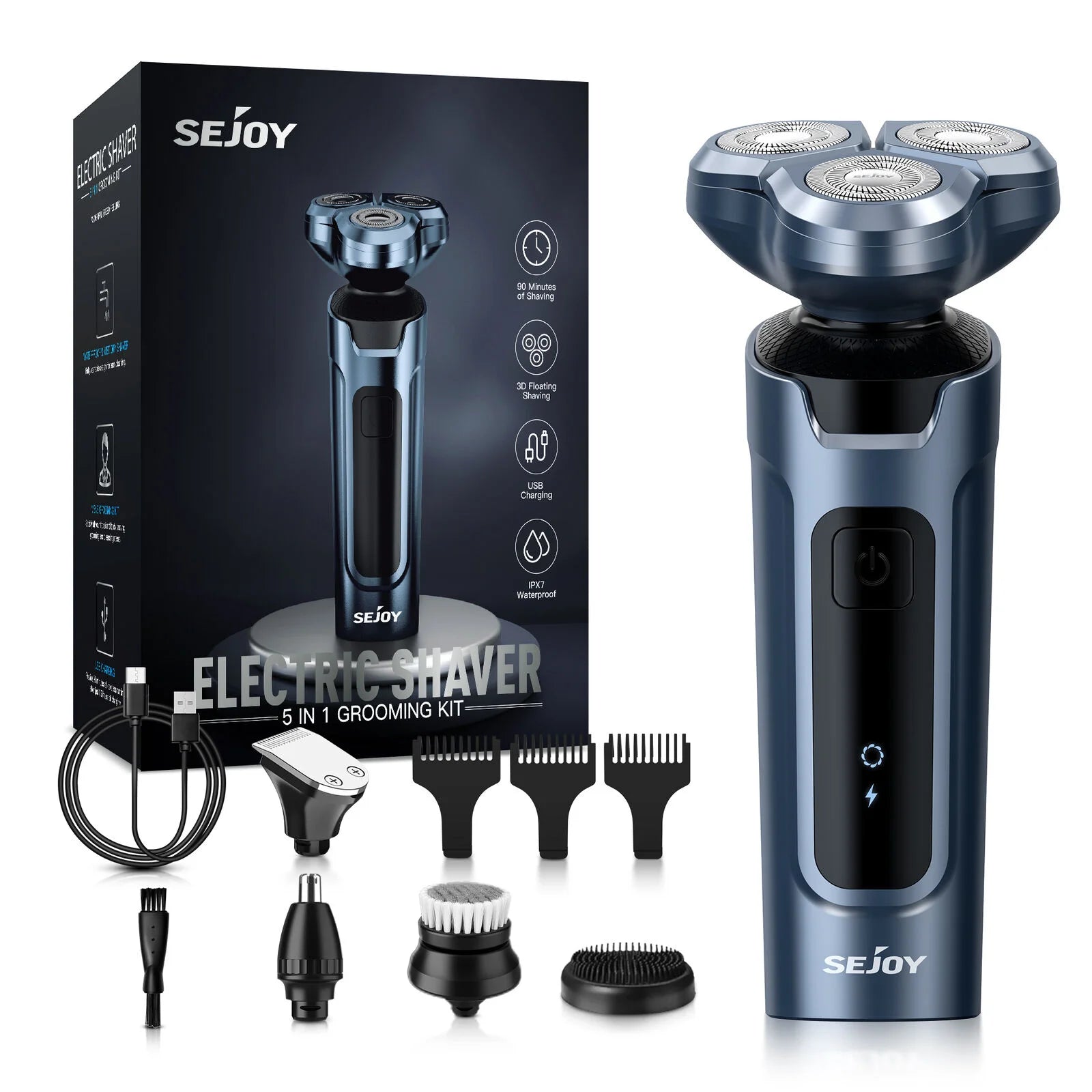 SEJOY 3 In 1 Multifunction Mens shaver