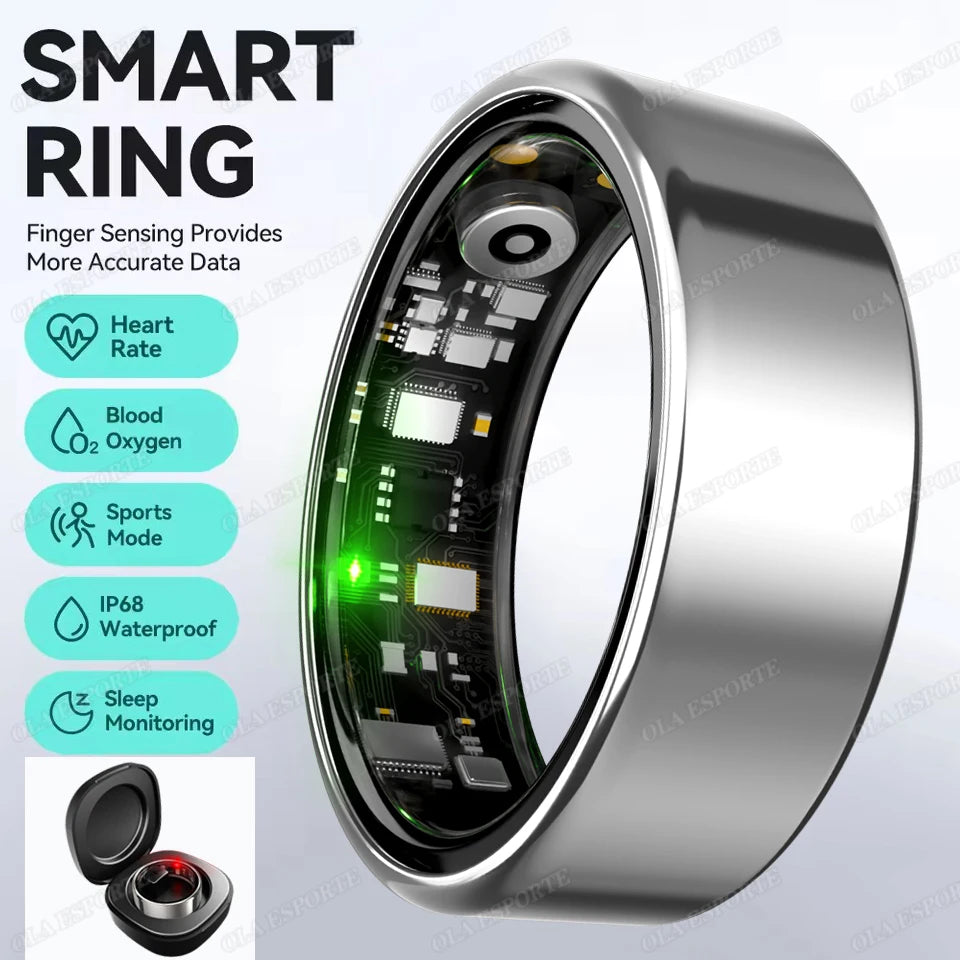 smart ring Monitor HeartRate Blood Oxygen