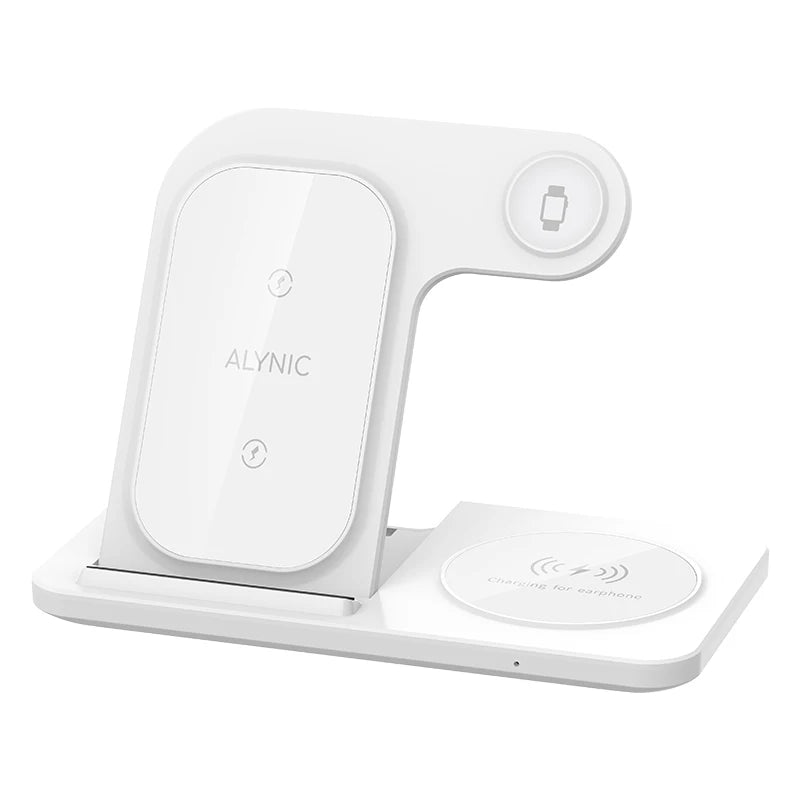LED Fast Wireless Charger Stand 3 in 1 Foldable