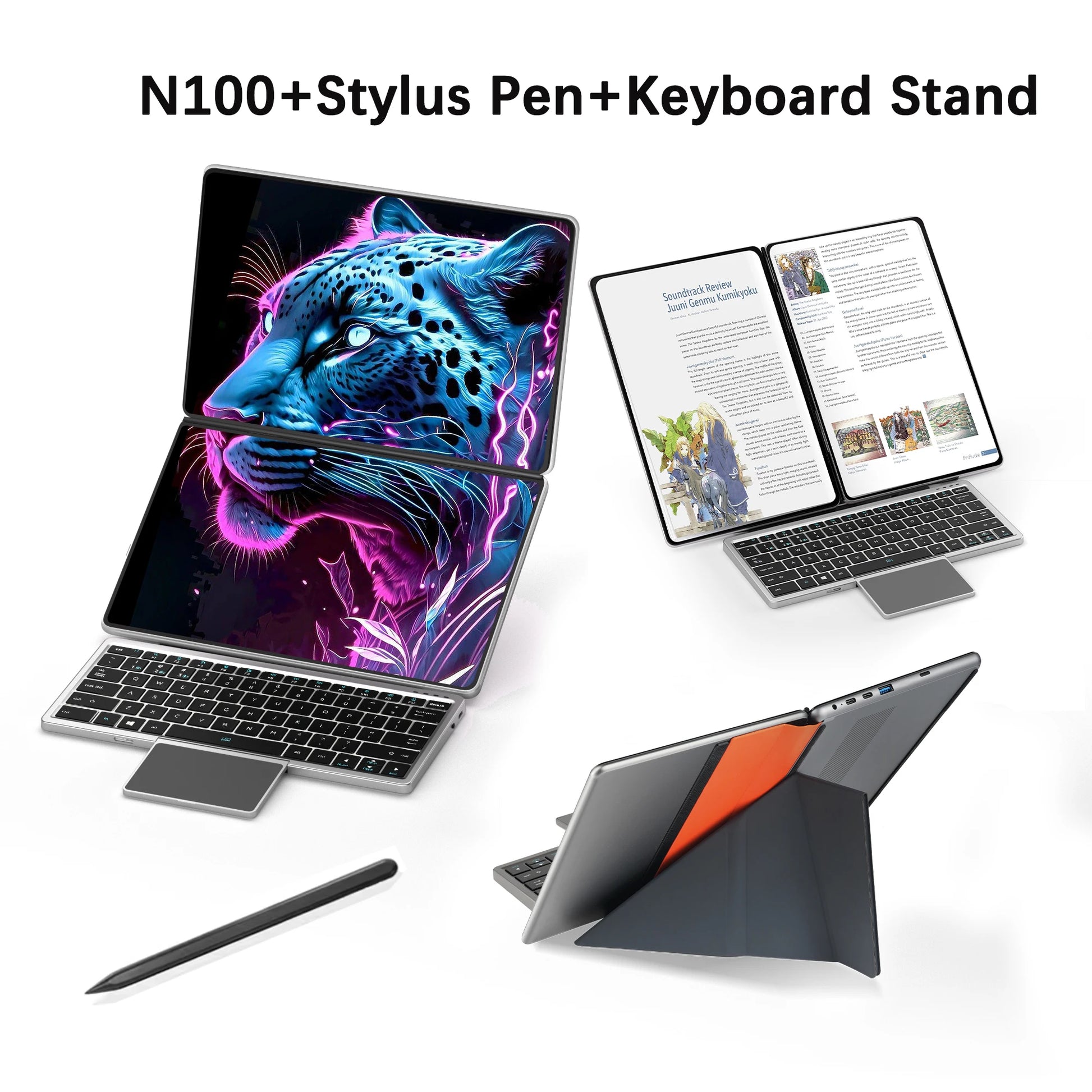 SJMNPC Dual Screen Laptop Touch Screen Windows 11