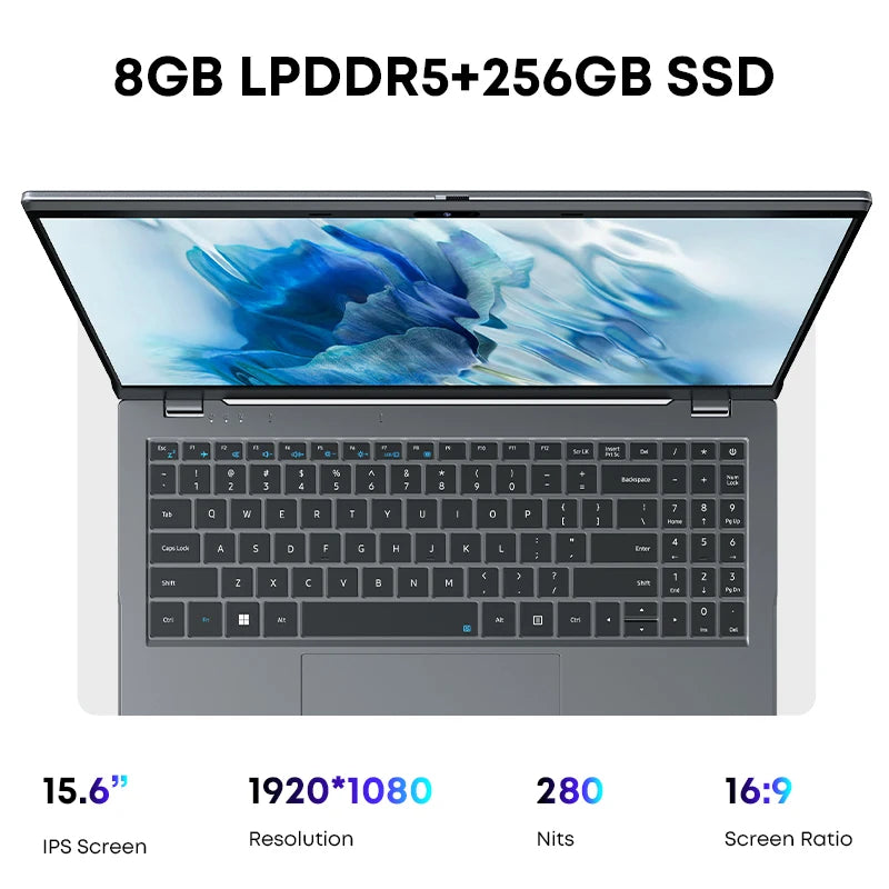 CHUWI GemiBook Plus Laptop 15.6" 12th Gen