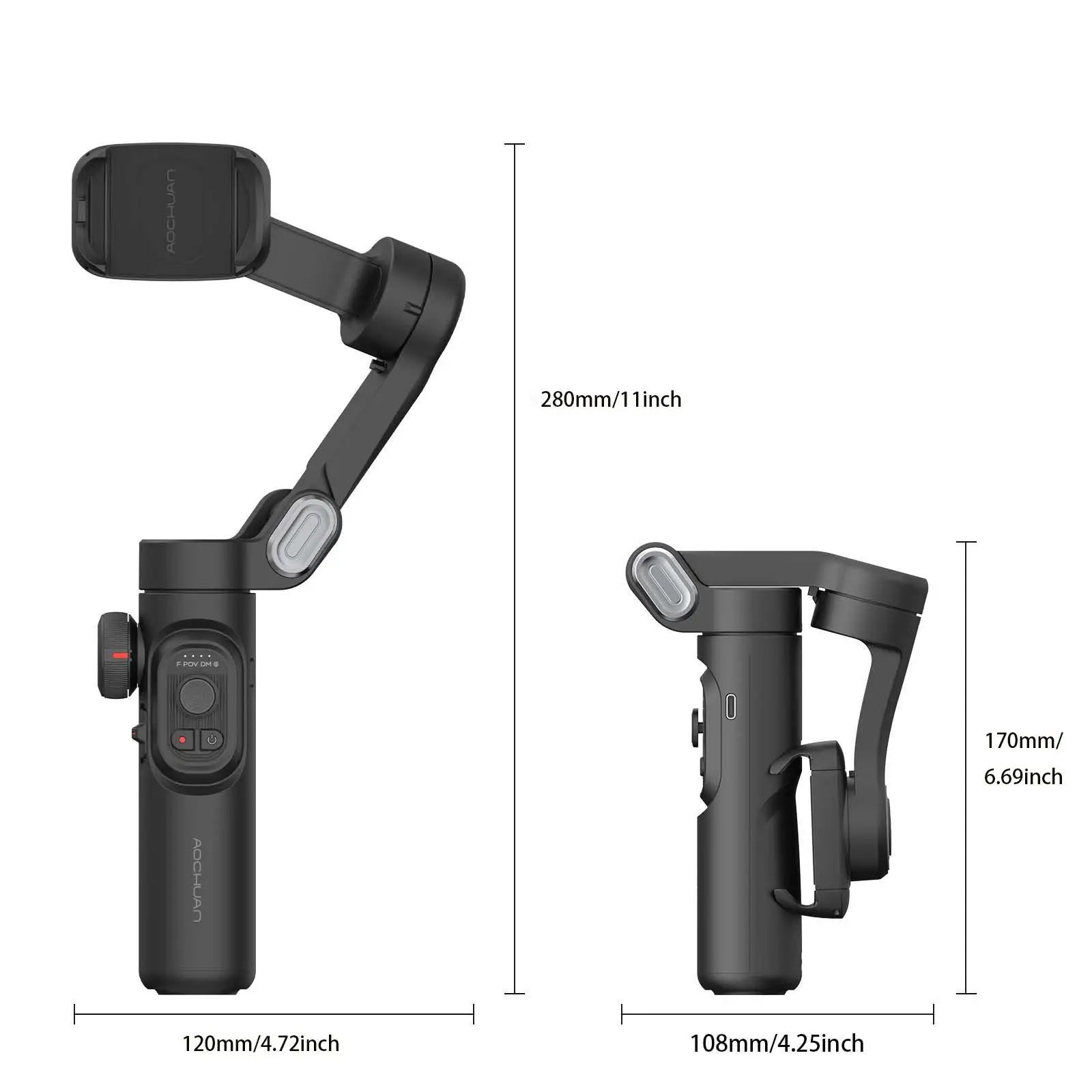 AOCHUAN 3-Axis Handheld Gimbal Stabilizer smart XE
