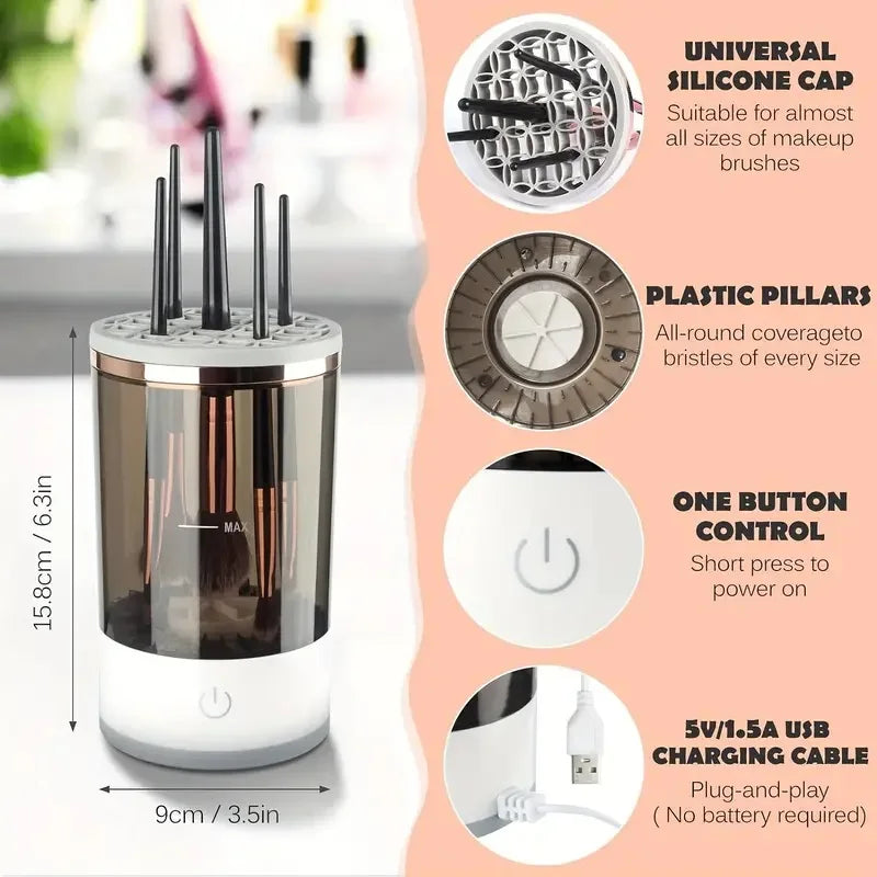sonic makeup brush cleaner