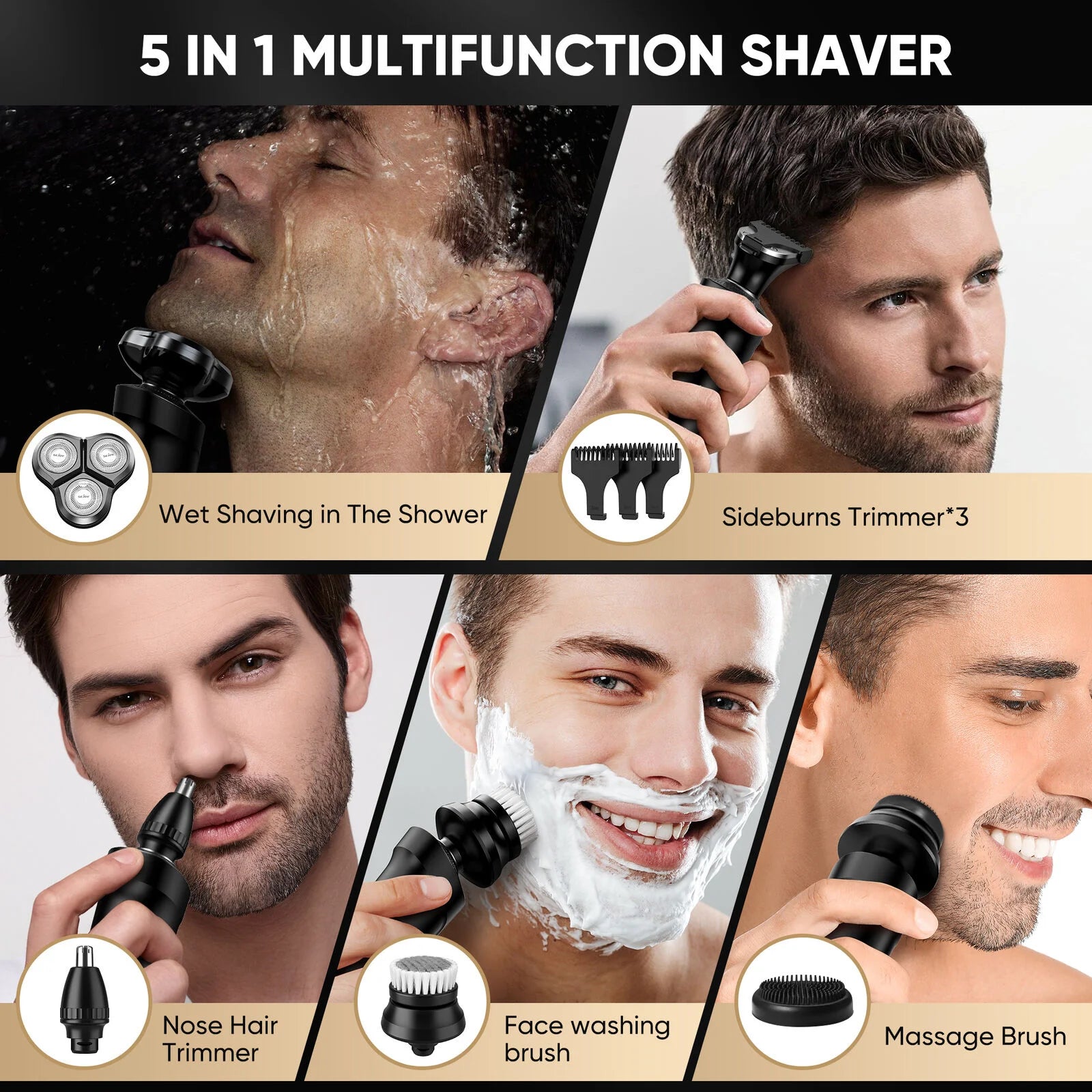 SEJOY 3 In 1 Multifunction Mens shaver