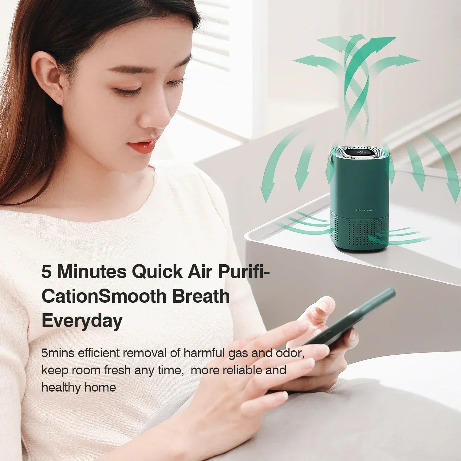 PDQ, Portable Air Purifier Ionizer