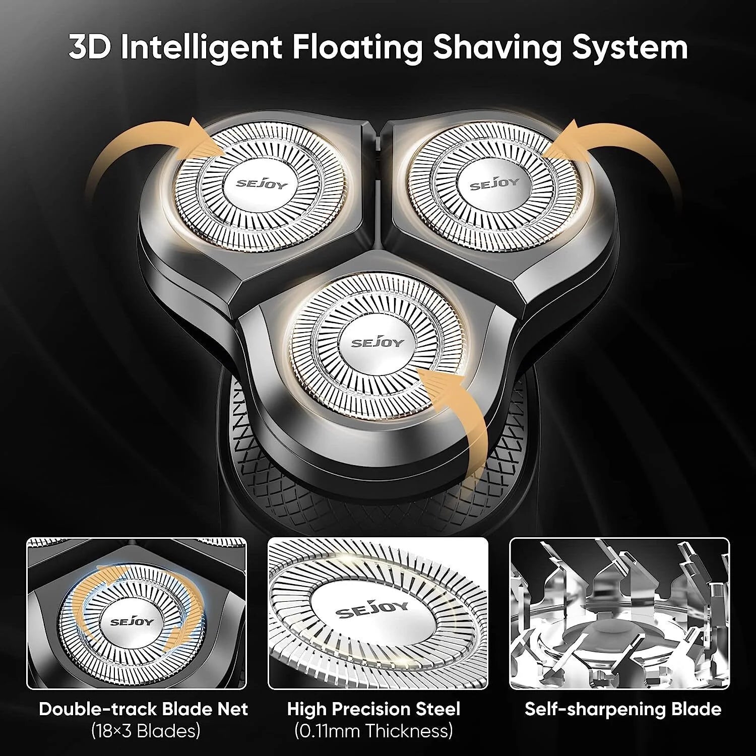 SEJOY 3 In 1 Multifunction Mens shaver