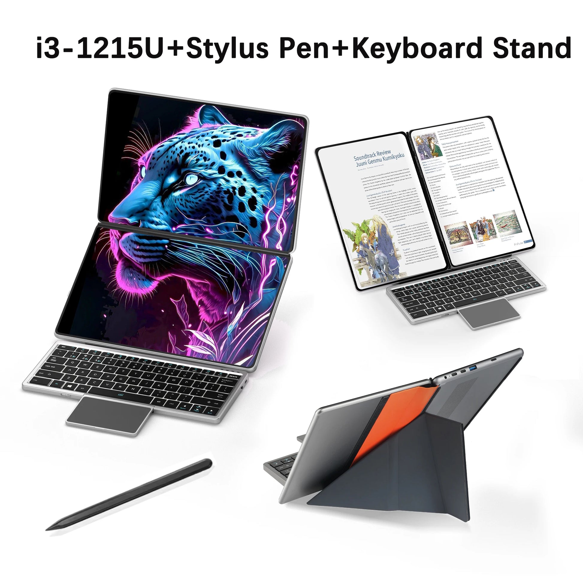 SJMNPC Dual Screen Laptop Touch Screen Windows 11