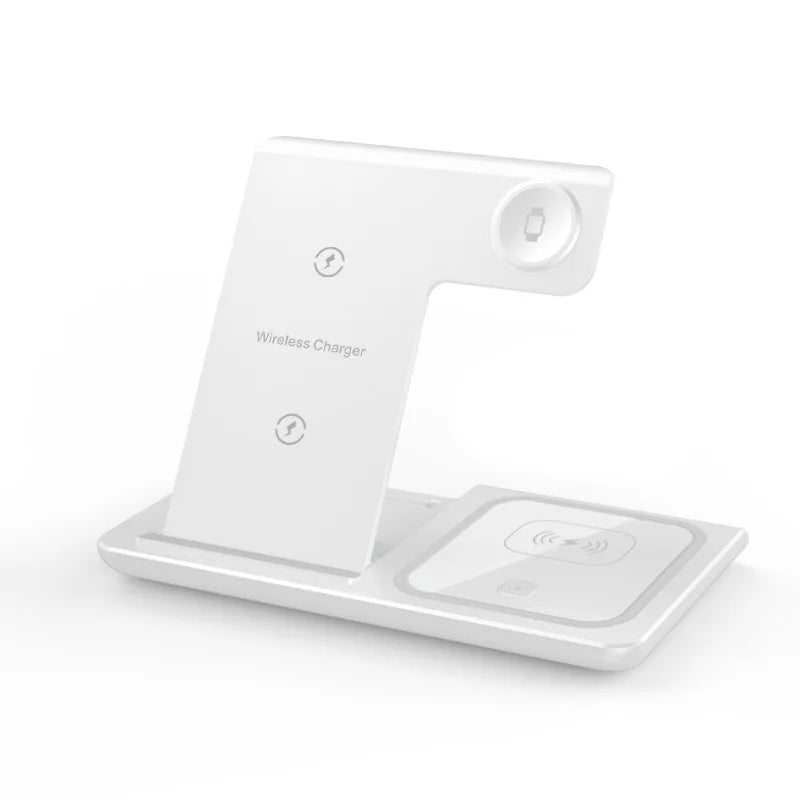 LED Fast Wireless Charger Stand 3 in 1 Foldable
