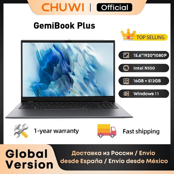 CHUWI GemiBook Plus Laptop 15.6" 12th Gen