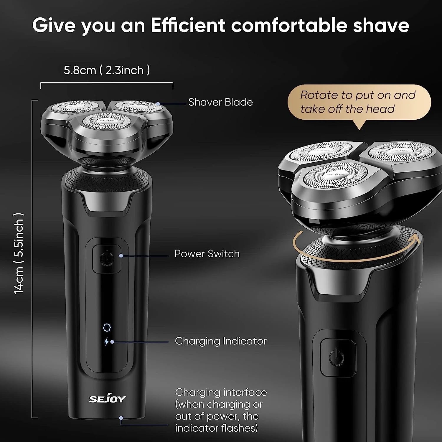 SEJOY 3 In 1 Multifunction Mens shaver